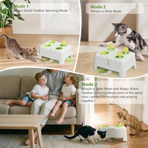 Cat Interactive Automatic Toys, Magic House Whack-a-Mole Toy - Image 2