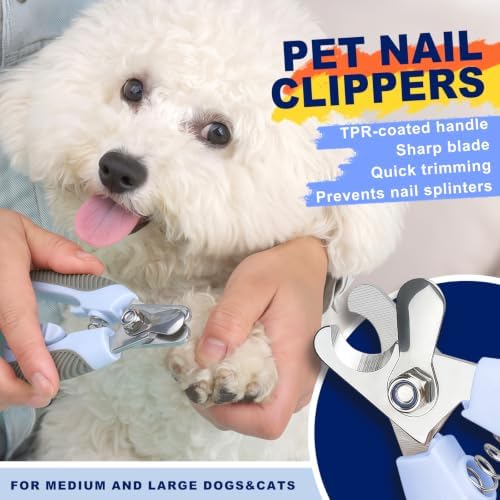 Blue Large Dog Nail Clipper with Guard Dog Toenail Clippers - Image 2