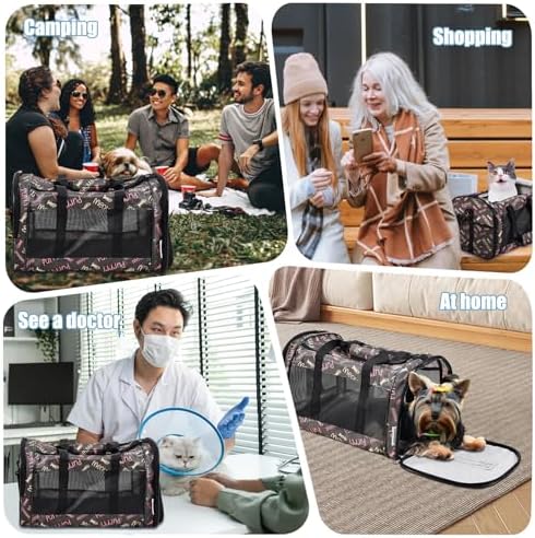 Soft-Sided Kennel Pet Carrier, Airline Approved Travel Handbag - Image 7