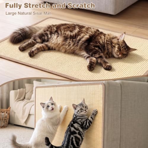Sisal Cat Scratching Mat: 31.5"x23.6" Large Scratch-Resistant Pad - Image 2