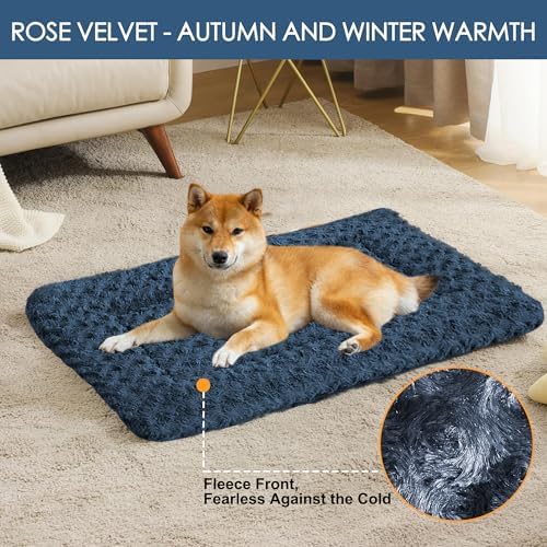 4 Pcs Dog Crate Pad Washable Cat Dog Pet Bed Medium Mat 36 inch Color Blend - Image 2