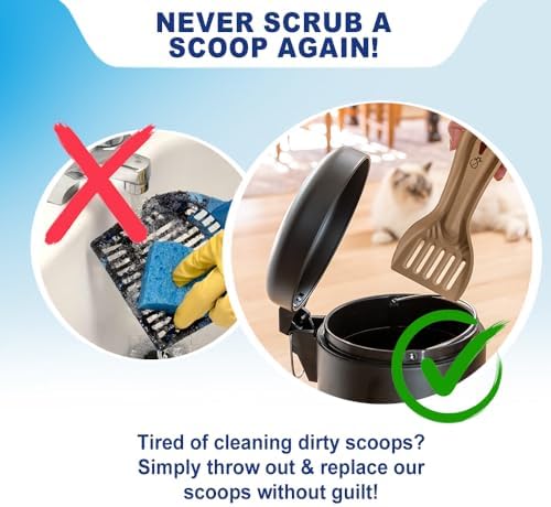Disposable Cat & Rabbit Litter Scoops - All Natural, Plastic Free & Sustainable, Travel Kitty Litter Scooper for Bunny, Hamster, Guinea Pig, Ferret, Rat & Other Animal Litter Boxes (6-Pack) - Image 2