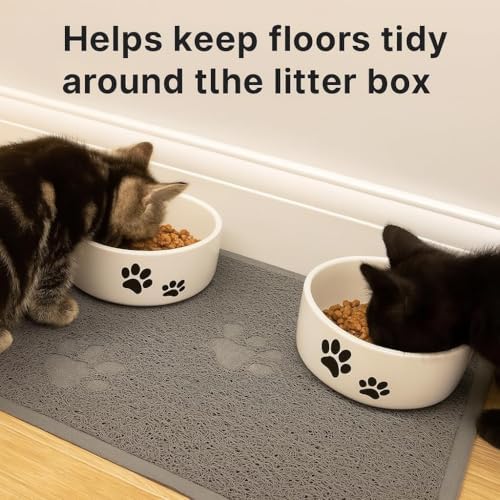 Bulk Buys Cat Litter Mat, Traps Litter, Soft Non-Slip Surface, Easy to Clean, 11.5 x 15.75 in Gray Mat for Litter Box Area (Pack of 2) - Image 6