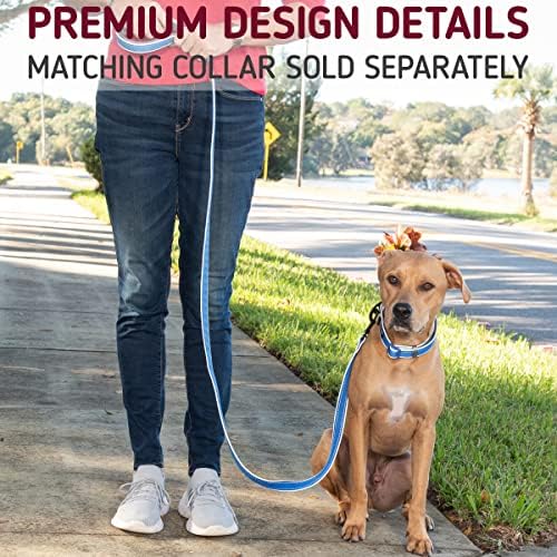 Leashboss 6ft Ultra Comfort Double-Thick Soft Padded Handle Reflective Leash for Large, Medium, and Small Dogs/Puppies | Heavy Duty Nylon - Image 7