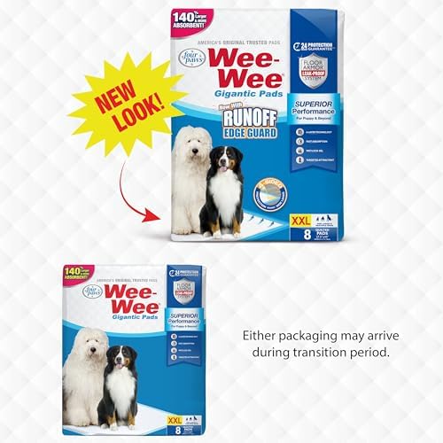 Four Paws Wee-Wee Superior Performance Gigantic Dog Pee Pads, 8 Count - Image 2