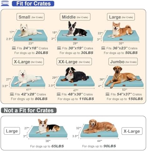 Waterproof Orthopedic Outdoor Dog Bed XL for Extra Large Dogs - Image 2