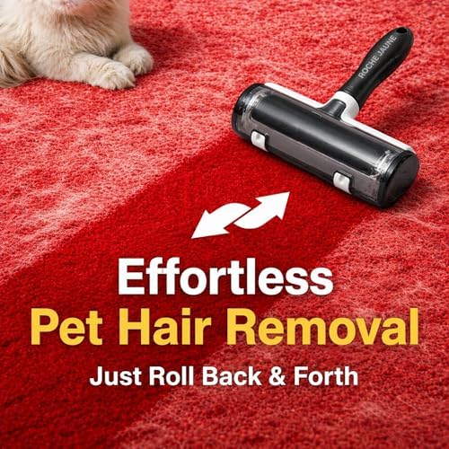 Pet Hair Remover Roller, Reusable Lint Roller for Pet Hair, Cat & Dog Hair Remover for Furniture, Couch, Carpet, Car, Bedding and Clothes, Portable Eco-Friendly Fur Remover - Image 7