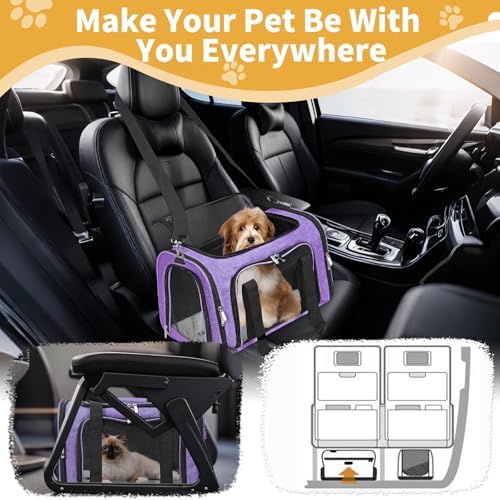 Soft-Sided Cat/Dog/Pet Carrier, Collapsible Pets Travel Carriers - Image 7