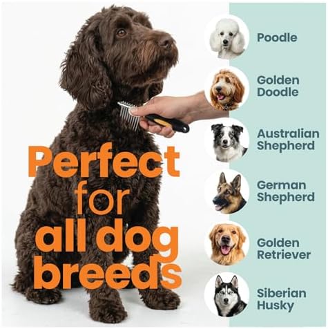 Rake Brush for Dogs, Doodles & Poodles - Mat Remover - Image 2