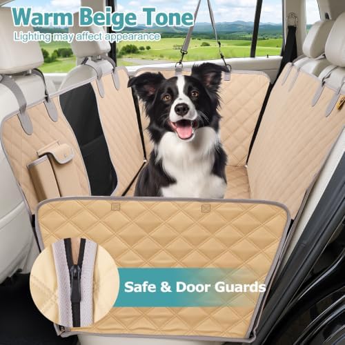 Bark Lover Dog Car Seat Covers for Back Seat, Waterproof Car Seat Protector for Dogs Hammock for Cars Trucks SUV, Full Coverage Protection for Your Vehicle Interior - Image 2