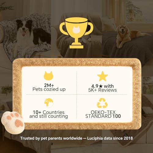 1 Pack 6 Blankets Dog Cat Soft Fluffy Fleece Pet Blanket Warm Cute Print Design Puppy Kitten Blanket Doggy PAW-2 Medium (30" x20") - Image 7