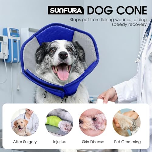 Dog Cones for Medium Dogs Soft Cone for Dogs to Stop Licking - Image 2