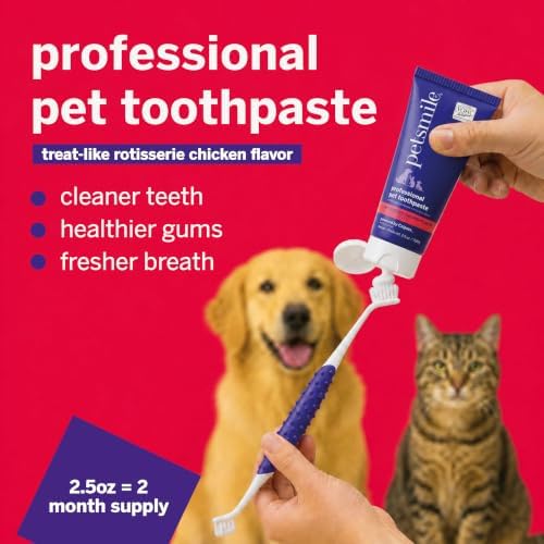 Petsmile VOHC Accepted Toothpaste, Rotisserie Chicken 2.5 Oz, Cats + Dogs - Image 2