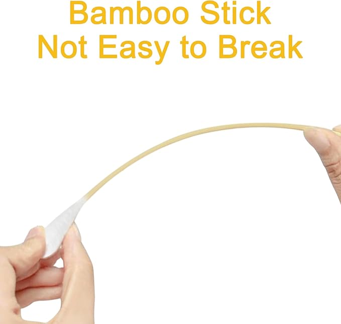 Egaageoi 200 Count Large Cotton Swabs for Dogs & Cats (6 Inch) | Biodegradable Bamboo Handle Tips for Pet Ear Cleaning | Soft Fragrance-Free Applicators for Ointments & Medication