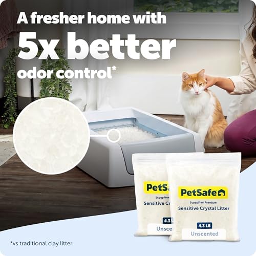 PetSafe ScoopFree Premium Crystal Litter, Fragrance Free, 4.3Lb Bag, 2 Pack - Image 2