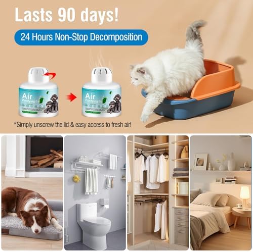 Pet Odor Eliminator Gel, 5.3 oz Pet Odor Absorber Box, 90-Day Long-Lasting Odor Absorber for Cats & Dogs, Plant-Based Air Freshener for Home, Litter Box, Kennel & Pet Areas (C) - Image 7