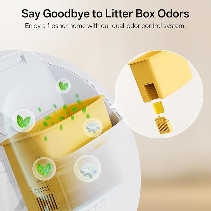 Odor Neutralizer, Automatic Cat Litter Box Odor Deodorant for C31/C41 Cat Litter Box, 3Pcs