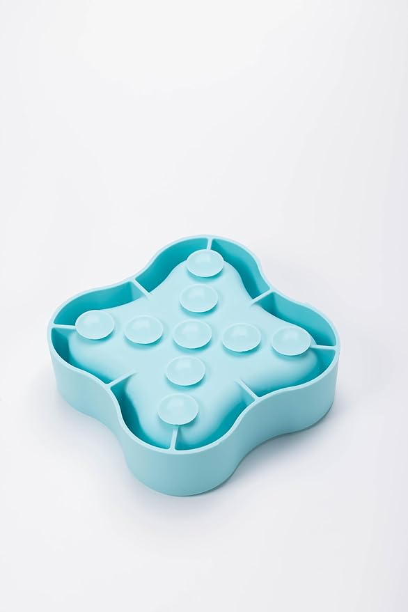 Silicone Slow Feeder Dog Bowl, Non-Slip Pet Food Bowl for Small & Medium Dogs Cats, Interactive Slow Eating Bowl, Puzzle Toy for Pets Food Training, Healthy Eating Aid, Anti-Choking