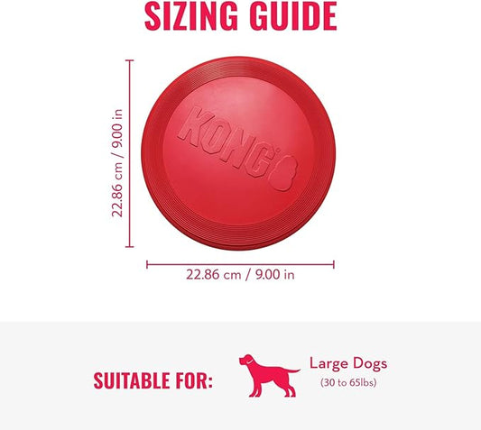 KONG Goodie Bone & Flyer - Dog Toys to Enrich Playtime - Dog Bone & Soft Throwing Disc Support Mental Engagement - Rubber Bone for Treats - Rubber Flying Disc with Dynamic Rebound - for Medium Dogs