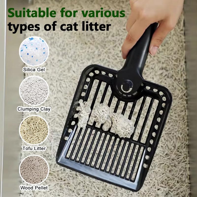 [2026 Version XXL Large Pooper Scooper, Heavy Duty Cat Litter Scooper with Holder Cat Scooper for Litter Box Kitty Litter Scoop,Perfect for Cat Litter Box Cleaning - Image 7