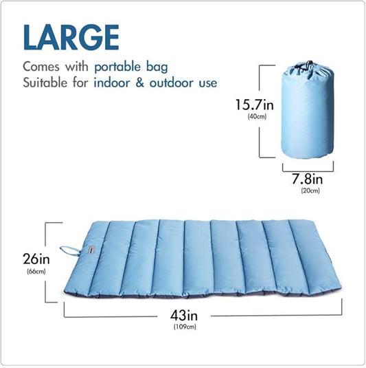 CHEERHUNTING Outdoor Dog Bed, Waterproof, Washable, Large Size, Durable, Water Resistant, Portable and Camping Travel Pet Mat
