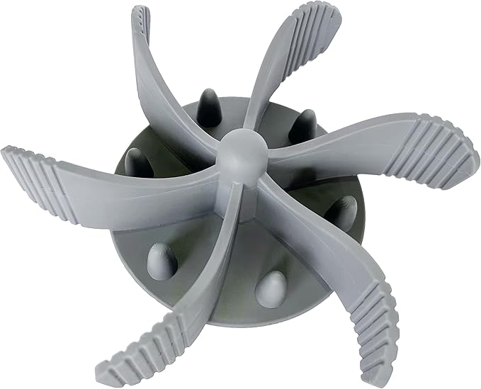 Slow Feeder Dog Bowls Insert, Silicone Slow Eating Bowl Pad with 36 Suction Cup, Cuttable for Regular and Elevated Dog Bowls for All Dogs (Gray)