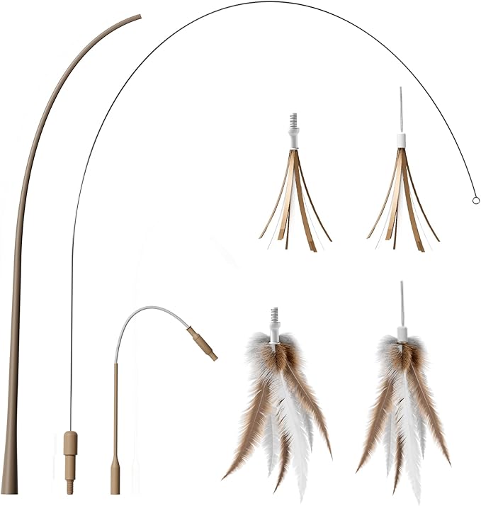 CYROS Replacement Tail Attachments for Cat Toy PT2029 (Brown)