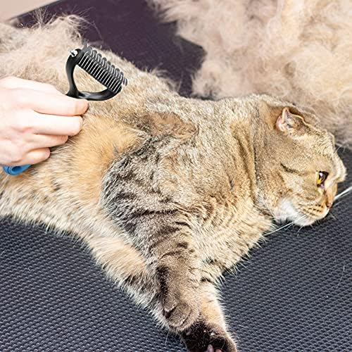 Dog Undercoat Rake 2-Sided Shedding Comb with 26-Tooth - Image 2
