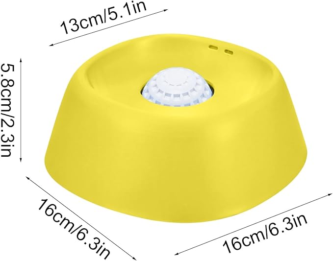 Dog Lick Bowl, Slow Feeder Dog Bowls for Liquid Treat, Dog Licking Bowl with Rolling Balls, Dog Cat Enrichment Toys - Interactive Slow Feeder & Anxiety Relief, for Large Medium Small Puppy (Yellow)