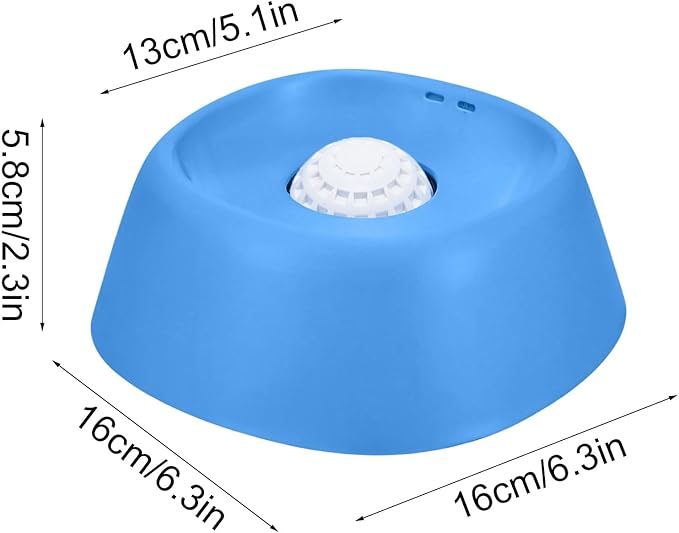 Dog Lick Bowl, Slow Feeder Dog Bowls for Liquid Treat, Dog Licking Bowl with Rolling Balls, Dog Cat Enrichment Toys - Interactive Slow Feeder & Anxiety Relief, for Large Medium Small Puppy (Blue)
