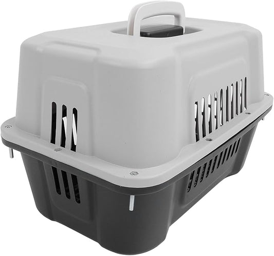 Asixxsix Pet Carrier, 4 Sides Ventilation Lockable Door Hard Sided Cat Carrier, Dog with 12 Accessories for Outdoor Home Car Travel