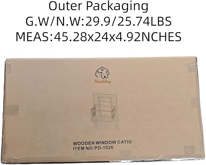 Cat Window Box Window Perch Catio Outdoor Cat Enclosure Bug Proof Wire Grid for Sunbathing Napping Overlooking for Indoor Outdoor Cats1