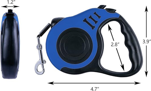 Retractable Dog Leash 10ft, Tangle-Free Expandable Leash for Small Dogs Up to 22lbs, Easy-Adjust Lock & Anti-Slip Handle for Safe Walks