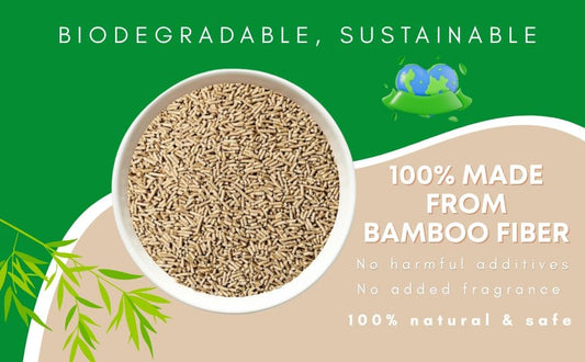 Plant-Based Bamboo Fiber Cat Litter, Green & Eco Friendly, Powerful Odor Control, No Chemicals, Instant Clumping, 99% Dust Free, 5.3Pounds, Fresh Bamboo Scent - Image 2