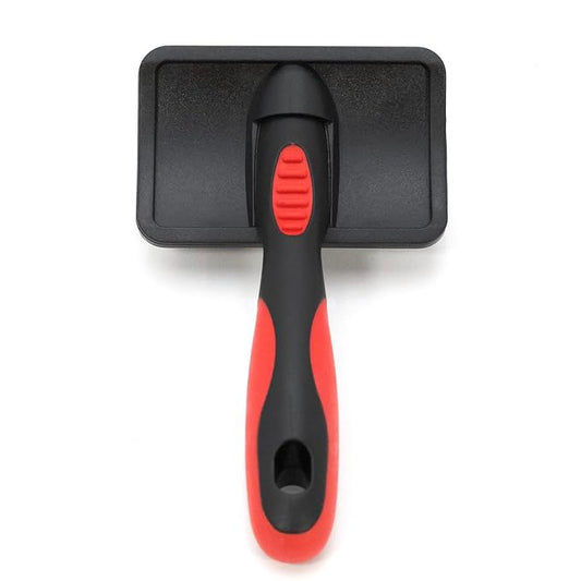 Jeffers Soft Pin Universal Slicker Brush for Dogs & Cats, Grooming Brush for Sensitive Skin, Remove Mats, Loose Fur, & Dead Hair, Tangle Detangler, Safe Grooming Tool - Small 3" x 2"M