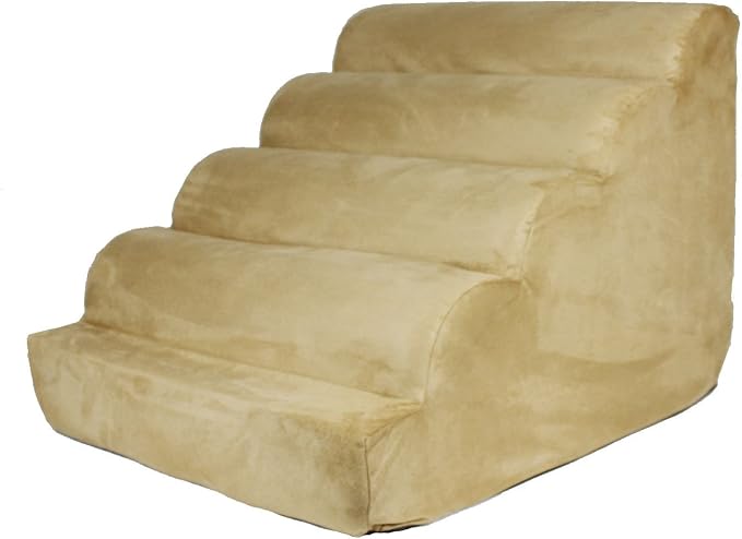 Snoozer Scalloped Pet Ramp, Large, Camel
