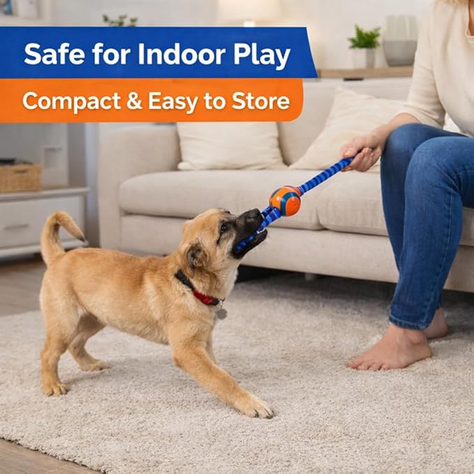 Ultra Duo Tug Rope Dog Toy 2” Small for Puppies & Small Dogs 0–20 lb, Indoor Outdoor Fetch & Interactive Play, Durable Braided Toy, Pack of 1