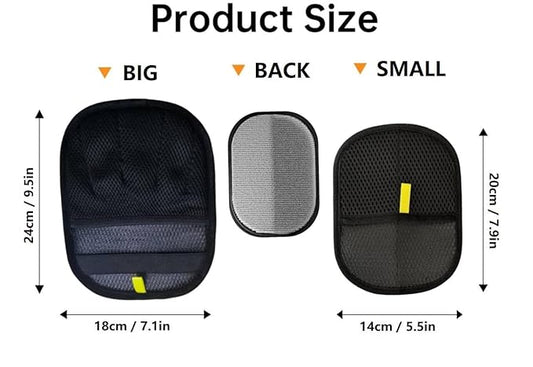 Pet Hair Remover, Electrostatic Pet Hair Removal Gloves, Reusable Cat & Dog Hair Removal Tool, 2025 Upgraded Pet Grooming Gloves for Couch, Furniture, Carpet(1 Large +1 Small)