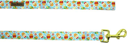 Dog Leash, Christmas Holiday Santa Claus Print Boy/Girl Durable Strong Winter Pet Leash Heavy Duty Comfortable Padded Dog Leashes for Small Medium Large Dogs