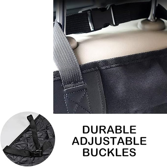 Muslogy for Bronco Sport/Bronco Rear Pet Seat Cover, Waterproof Scratch Proof Nonslip Pet Dog Back Seat Covers Hammock Come with Belt Dog Chain & Lint Brush
