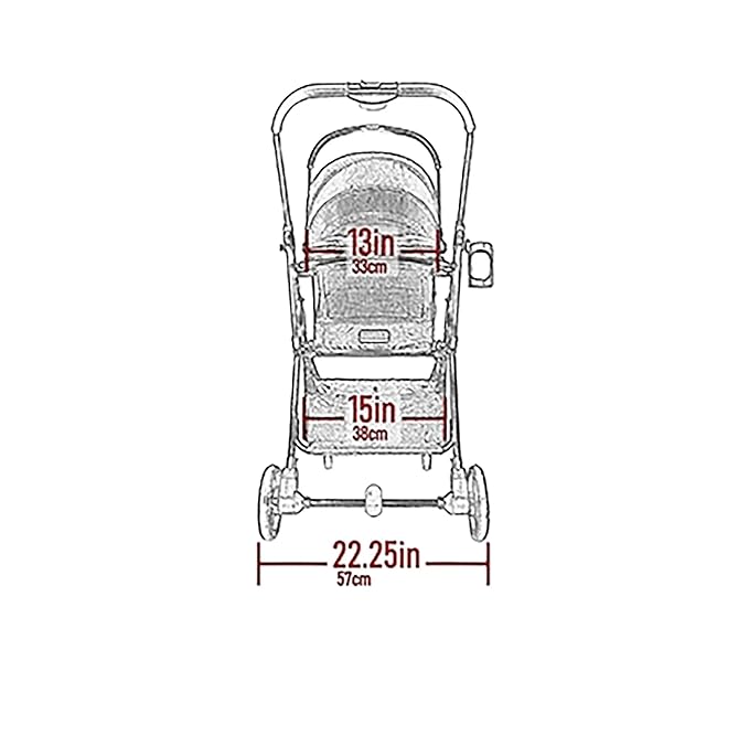 Pet Gear 3-in-1 Travel System, View 360 Stroller Converts to Carrier and Booster Seat with Easy Click N Go Technology, for Small Dogs & Cats, 4 Colors