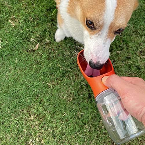 WePet Portable Dog Water Bottle, 19 OZ, Leak Proof Puppy Water Dispenser with Drinking Feeder for Pets Outdoor Walking, Hiking, Travel, Food Grade Plastic - Image 2