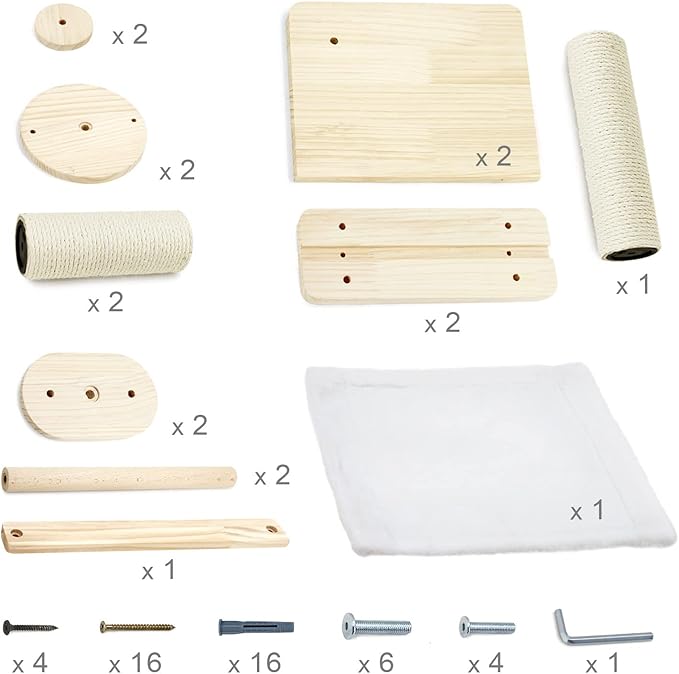 SONGWAY Cat Shelves and Perches for Wall - Wall Mounted Cat Shelf