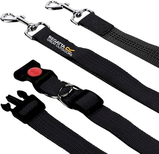 Regatta Hands Free Jogging Dog Leash (One Size) (Black)