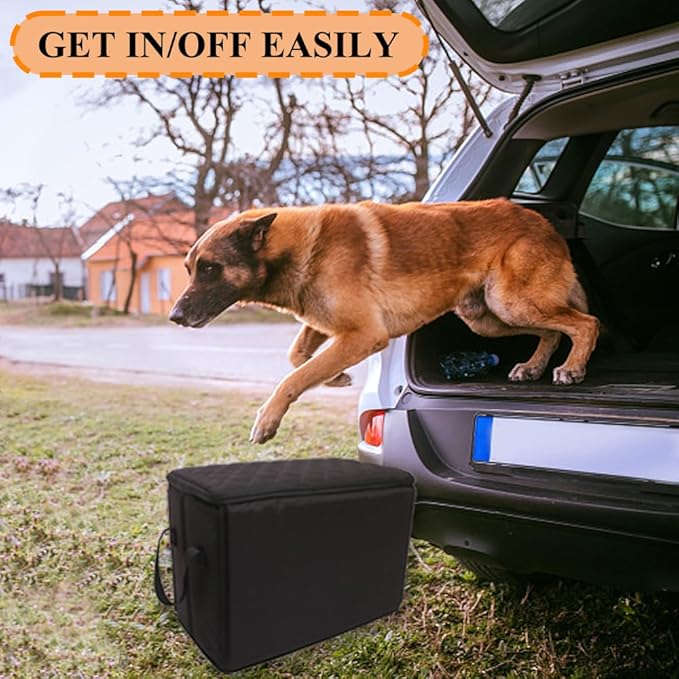 Dog Car Seat Extender with Storage, Front & Back Seat Extender for Dogs, Gap Seat Filler for Car, Suitable for Dogs up to 200lbs (Small Size: 19.3"x9.85"x13")