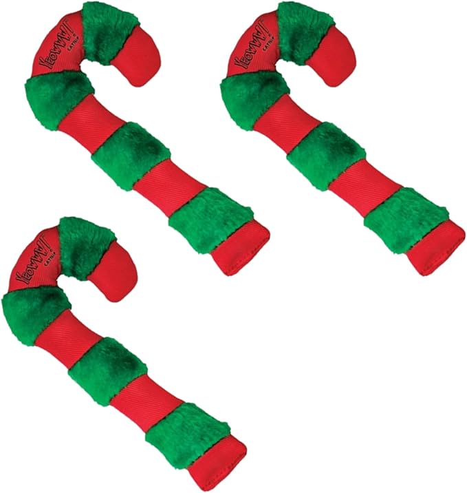 Yeowww! Organic Catnip Candy Cane Cat Toys, 3 Pack