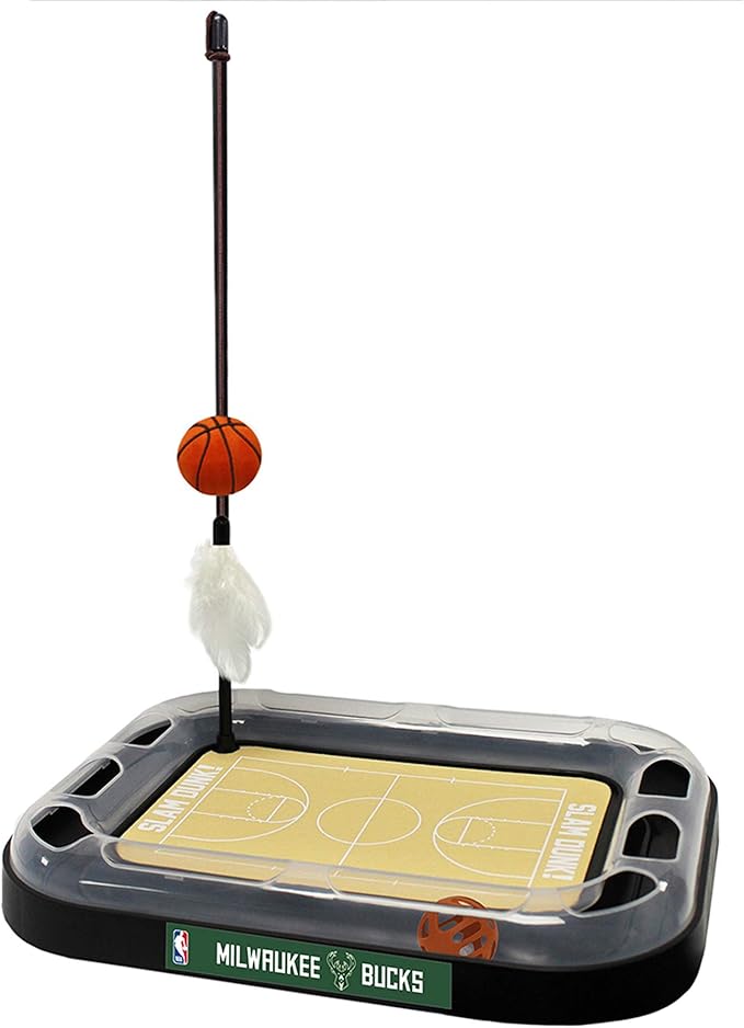 Milwaukee Bucks Basketball Cat Scratcher Toy