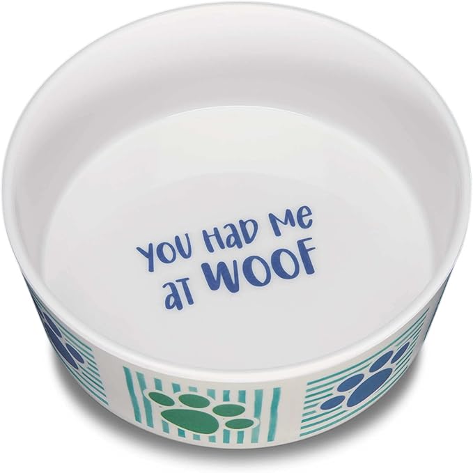 Loving Pets Dolce Moderno Ceramic Look Dog Bowl – Modern Melamine Dog Food Bowl & Dog Water Bowl – Durable, Non-Slip Pet Dish for Small & Medium Dogs – Dishwasher Safe Dog Bowl (Large, 47 oz)