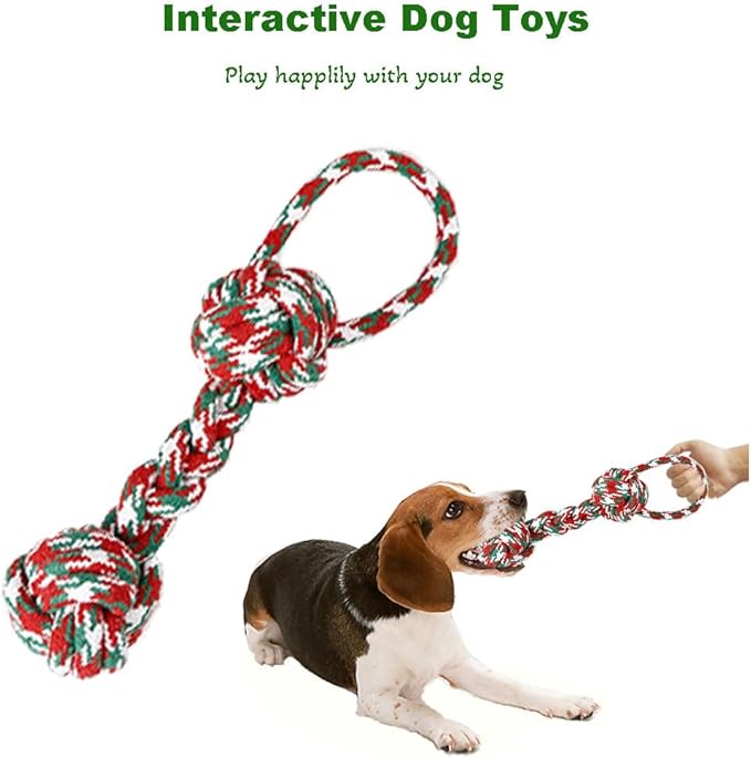 Dog Rope Toys, Interactive Dog Toys for Aggressive Chewers,Tug of War Dog Toy for Boredom, Teeth Cleaning, Suitable for Small Medium Dogs