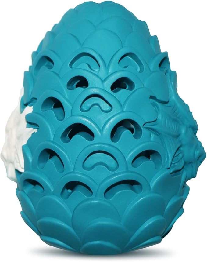 Dragon Egg Dog Chew Toys for Aggressive Chewers - Toughest Indestructible Dog Toys for Aggressive Heavy Chewers Lifetime Replacement, Tough Dogs Toys for Medium Large Bully Breed